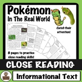 Pokémon Close Read and Worksheets/Activities: Spicebush Sw