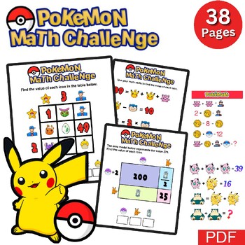 Pokémon puzzle  Pokemon, Pokemon math games, Math games for kids