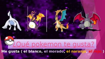 Preview of Pokemon PPT template to teach in Elementary and Middle School