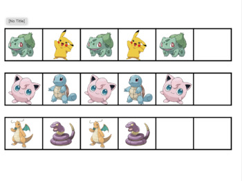 Preview of Pokémon Pattern Activity