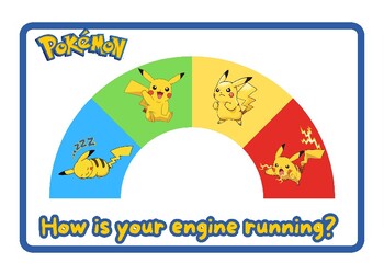 Preview of Pokemon Pikachu How is your Engine Running Emotional Regulation ADHD ODD BUNDLE