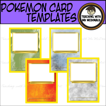 Preview of Retro Trading Cards - Blank & Editable Clipart for Classrooms [TWMM Clip Art]
