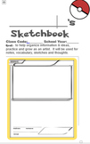Pokemon Themed Art Sketchbook / Data Notebook
