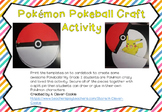 Pokemon pokeball craft activity
