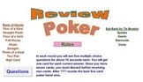 Poker Review Activity - School License  A Pinkley Product