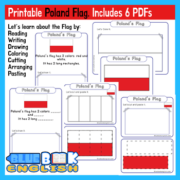 Preview of Poland Flag Activity | Polish Flag Craft Differentiated (6 Pages)