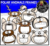 Polar Animal Frames | Open Mouths Clip Art Set {Educlips Clipart}