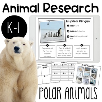 Preview of Polar Animals Research Report | Digital option included