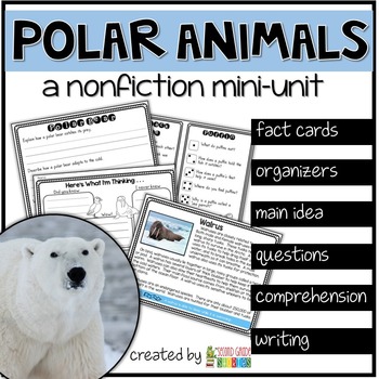 Preview of Arctic Antarctic Polar Animals Nonfiction Reading