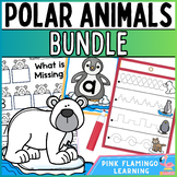Polar Animals Bundle Centers No Prep Worksheets Math and L