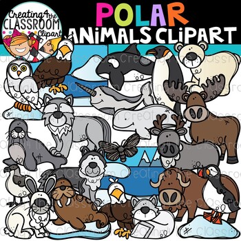 Preview of Polar Animals Clipart {Arctic Animals Clipart}