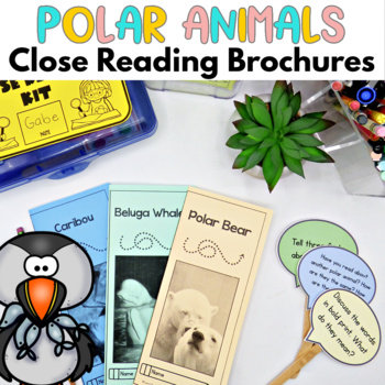 Preview of Polar Animals Close Reading Passages - Reading Comprehension