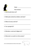 Polar Animals Packet