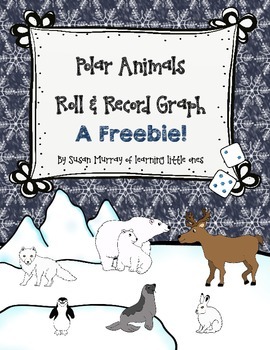 Preview of Polar Animals Roll & Record Graphing Freebie
