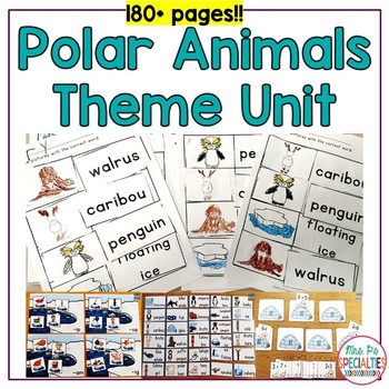 Preview of Polar Animals Special Ed Thematic Unit (Autism and Special Education Theme Unit)