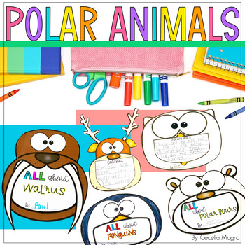 Preview of Polar Animals Writing and Reading