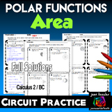 Area of Polar Functions Circuit Practice