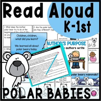 Preview of Polar Bear Activities - K-1st Grade Polar Bears Reading Writing and Crafts