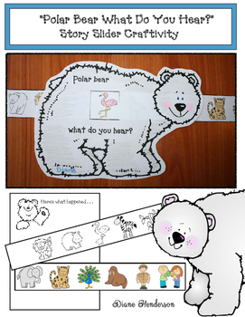 Preview of Polar Bear Activities Polar Bear What Do You Hear Sequencing Craft