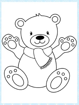 Polar Bear Coloring Pages by Year Round Homeschooling | TpT
