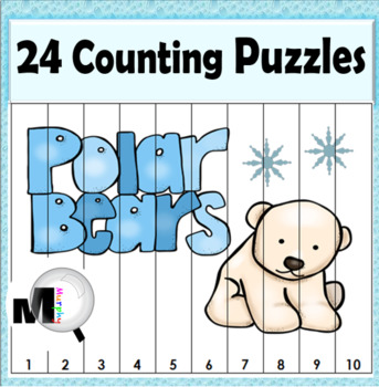 Number Puzzles - Polar Bear Math by Marcia Murphy | TpT