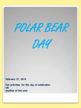 Preview of Polar Bear Day