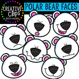 Polar Bear Faces {Creative Clips Digital Clipart}