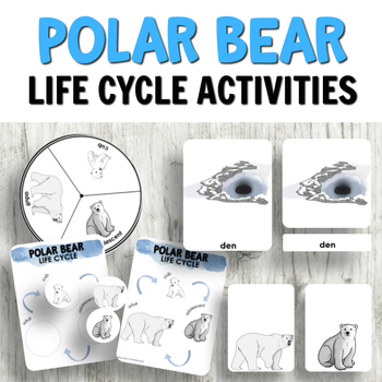 Preview of Polar Bear Life Cycle Activities for Preschool and Science Centers