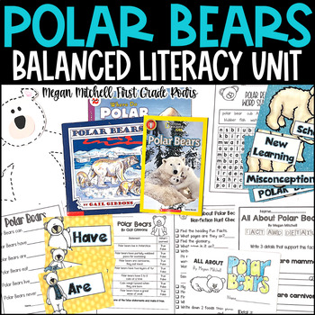 Preview of Polar Bear Nonfiction Book Study Informational Text Reading Comprehension