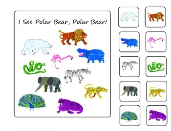 Preview of Polar Bear, Polar Bear Adapted Book with Spanish and ASL