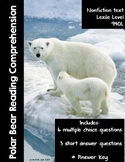 Polar Bear Reading Comprehension Passage with Questions & 