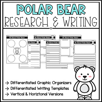 Preview of Polar Bear Research & Writing FREEBIE!