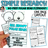 Polar Bear Research for Littles | No-Prep Flipbook | Winte
