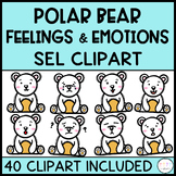 Polar Bear SEL Feelings and Emotions Emoji and CLIPART:Soc