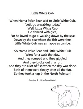 Polar Bear Song/Little White Cub/Musical Drama by Marlypeg Music