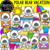 Polar Bear Summer Vacation Clipart {Summer Clipart}