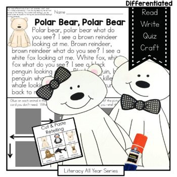 Preview of Polar Bear Version of Brown Bear Brown Bear - Literacy and Craft