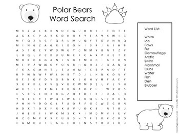 Polar Bears Printable Worksheet by Green Apple Lessons | TpT