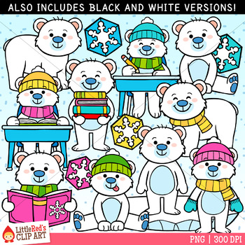 Polar Bears Clip Art by LittleRed | Teachers Pay Teachers