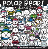 Polar Bears Clipart {winter bear clipart}