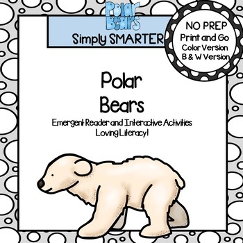 Preview of Polar Bears Emergent Reader Book AND Interactive Activities