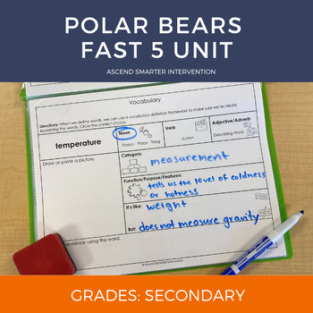 Preview of Polar Bears Fast 5 Unit (6th & Up)