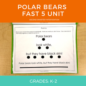 Preview of Polar Bears Fast 5 Unit (K - 2nd)