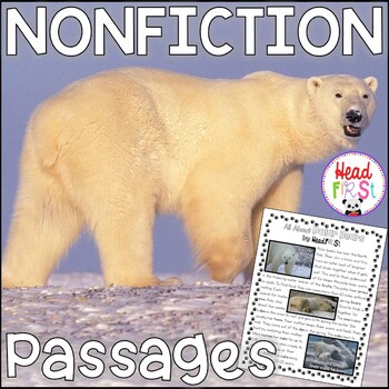Preview of Polar Bears Passages with Comprehension Questions and Writing Activities NO PREP