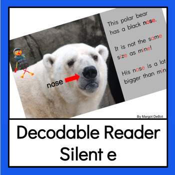Preview of Polar Bears Silent e Guided Reading Level E or F Decodable Reader