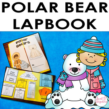 Preview of Polar Bears Lapbook - Winter Animals - Templates and Resources - Nonfiction Text