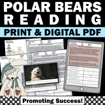 Preview of Science Nonfiction Reading Passages and Comprehension Questions Polar Bears