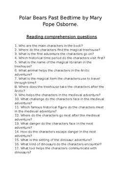 Polar Bears Past Bedtime : 50 Comprehension questions with answer keys
