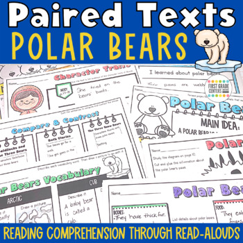 Preview of Polar Bears Reading Comprehension | The Three Snow Bears | Winter Paired Texts