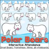 Polar Bears Theme Attendance with Lunch Count for Interact